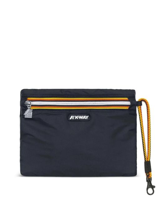 K-Way Nimes Clutch Mit Logo-Patch in Blue für Herren