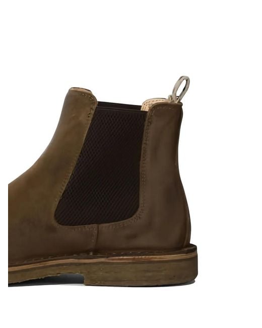 Astorflex Brown Elastic-Panel Chelsea Boots for men