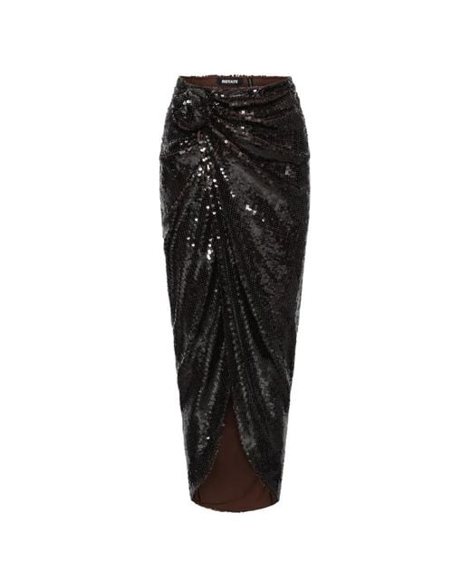 ROTATE BIRGER CHRISTENSEN Black Jupe À Sequins