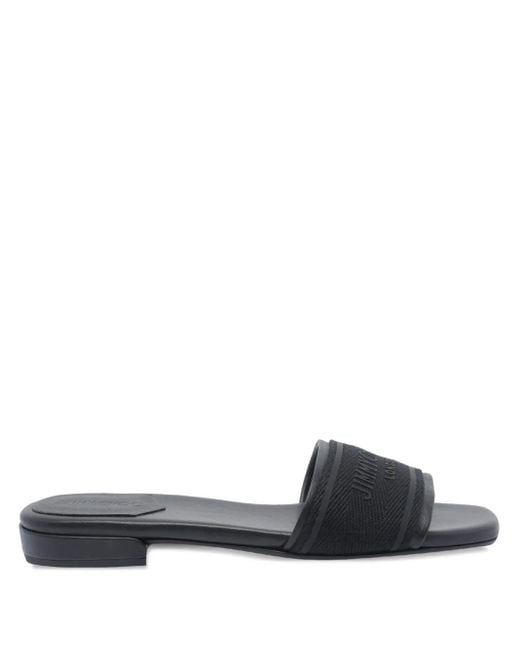 Jimmy Choo Joa Flat Sandals in Blue | Lyst