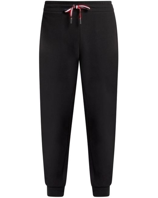Moncler Black Tapered-leg Cotton Track Pants for men