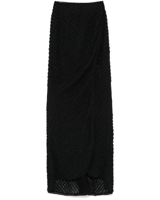 Charo Ruiz Black Eris Maxi Skirt