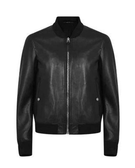 Tom Ford Black Leather Short Jacket for men