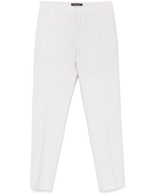 Fabiana Filippi ビジュートリム テーラードパンツ White
