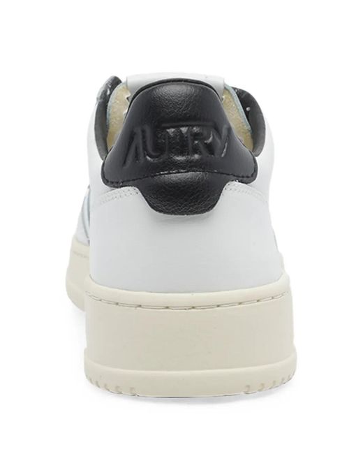 Autry White Medalist Low Sneakers for men