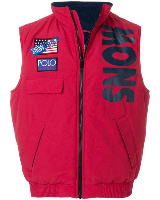 Polo Ralph Lauren Red Snow Beach Vest for men