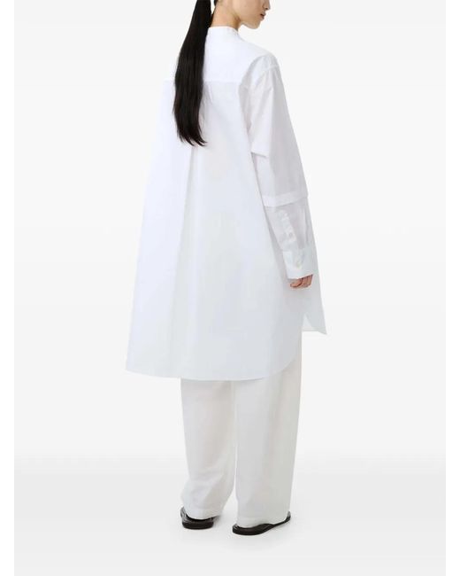 Studio Nicholson White Lalon Dress