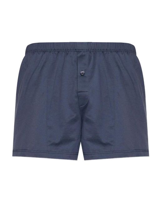 Boxer di Hanro in Blue da Uomo