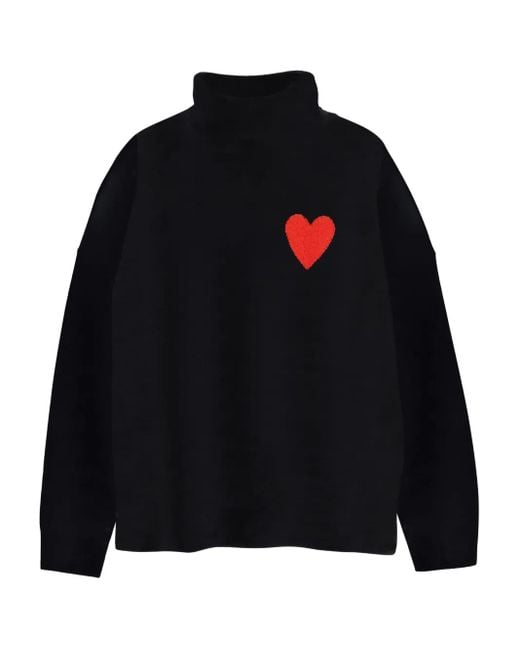 Jersey Breton Heart Chinti & Parker de color Black