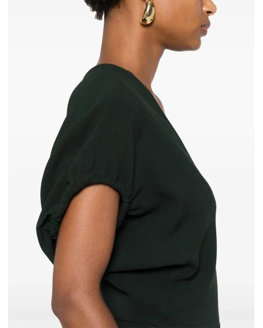Victoria Beckham Black V-Neck Dress