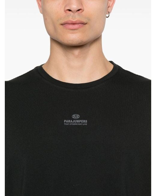 Parajumpers T-shirt Met Logoprint in het Black voor heren