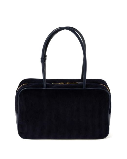 Miu Miu Blue Corduroy Beau Shoulder Bag