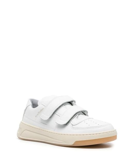 Acne White Steffey Friend Sneakers