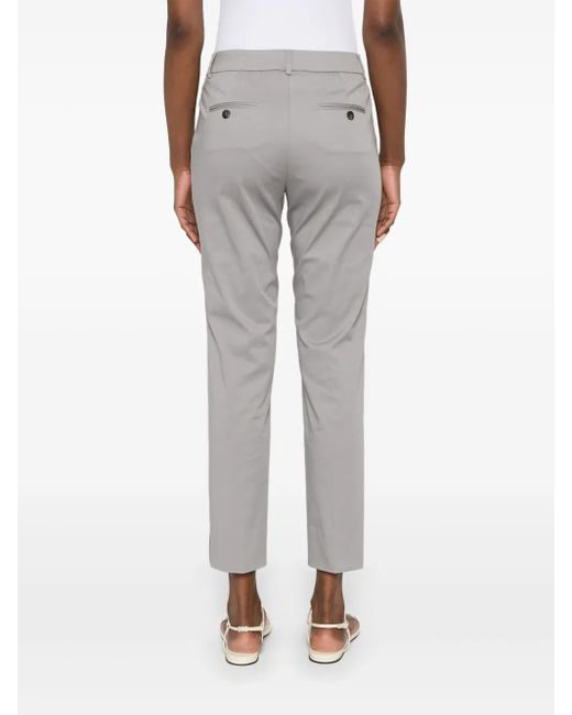 Peserico Broek Met Toelopende Pijpen in het Gray