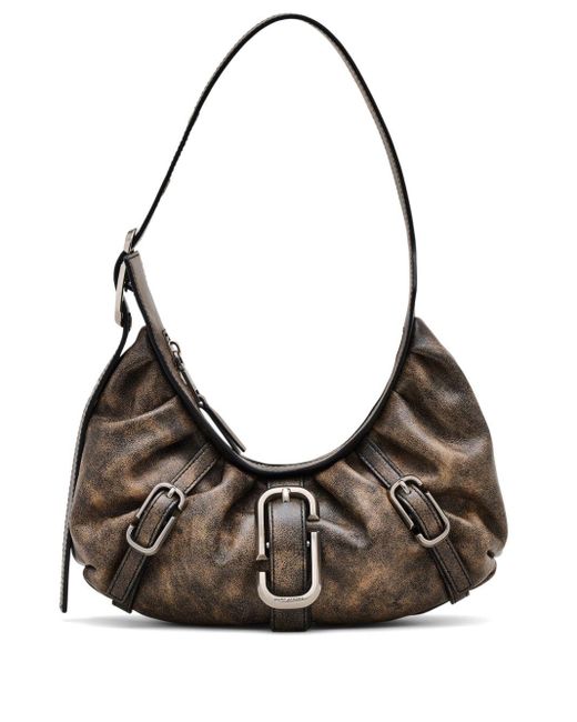 Borsa The Distressed Buckle J Marc Crescent di Marc Jacobs in Gray