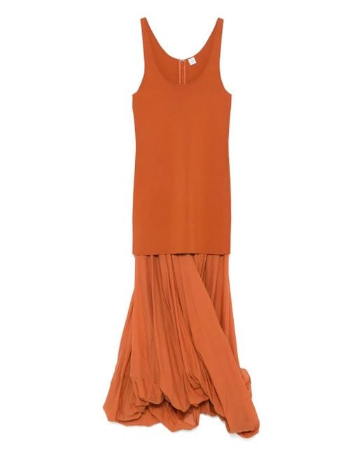 Totême Orange Cocoon Dress
