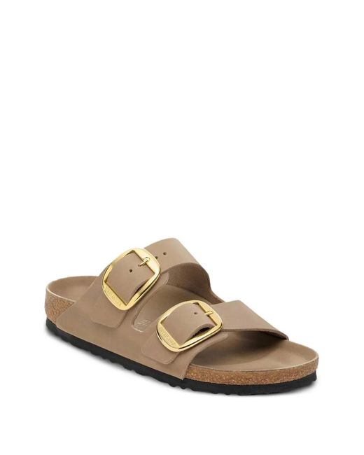 Birkenstock White Arizona Big Buckle Sandals