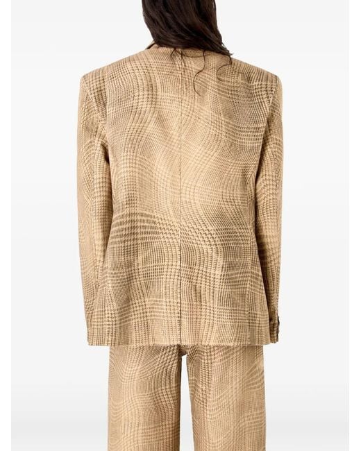 CAMPERLAB Natural Blazer À Carreaux