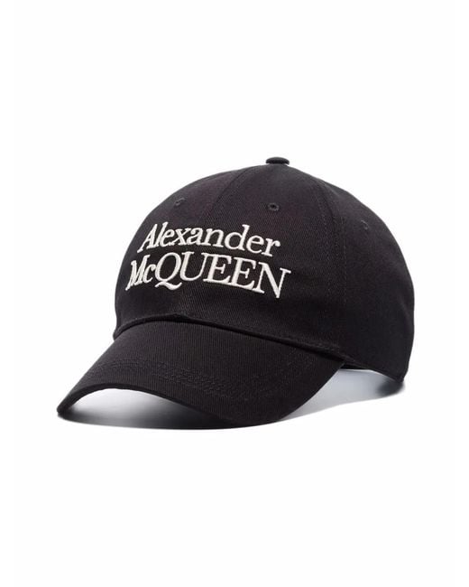 McQueen Logo Cap Black/ivory for men