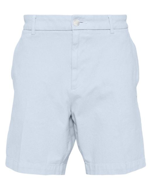 Boss Blue Mid-rise Piqué-weave Chino Shorts for men