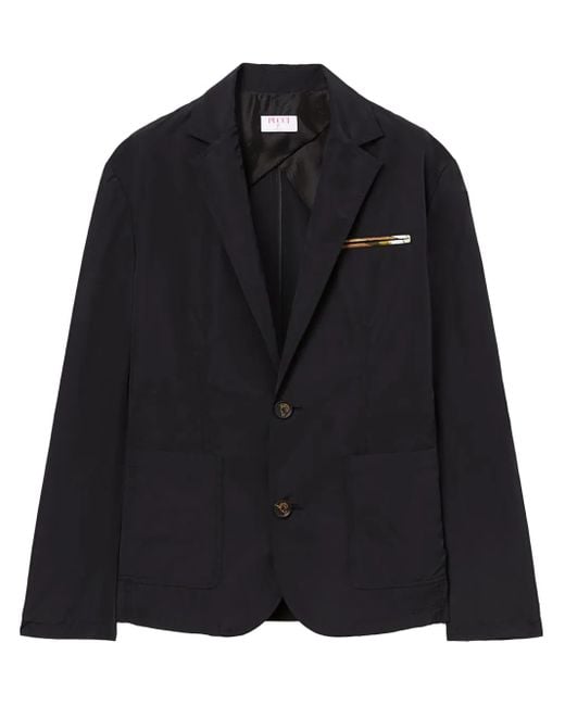 Emilio Pucci Black Single-Breasted Tailored Blazer
