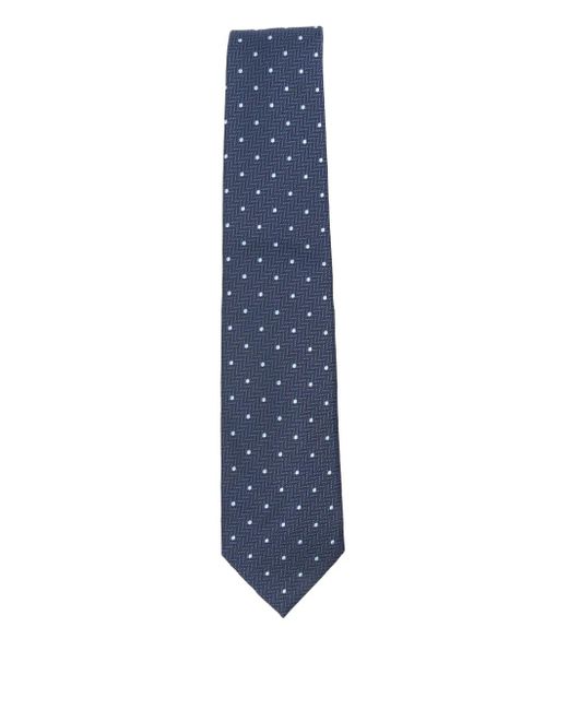 Brioni Krawatte mit Fischgrätenmuster in Blue für Herren