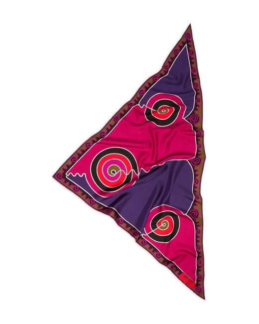 Emilio Pucci Pink Astro Print Scarf