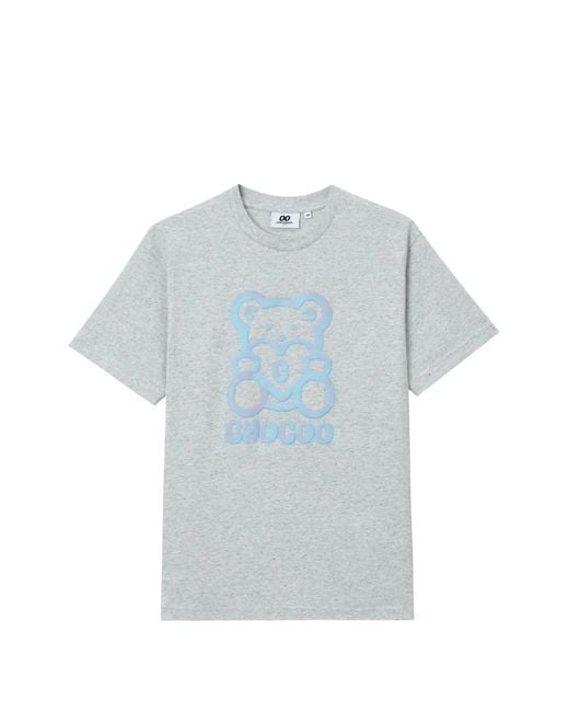 Chocoolate Blue Bear-Print T-Shirt