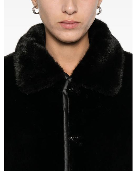 Maje Black Reversible Puffer Jacket