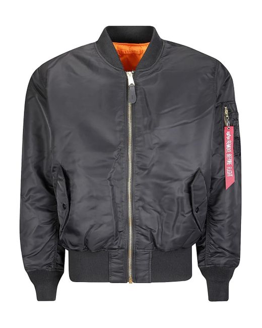 Alpha Industries Gray Ma-1 Heritage Zip Jacket