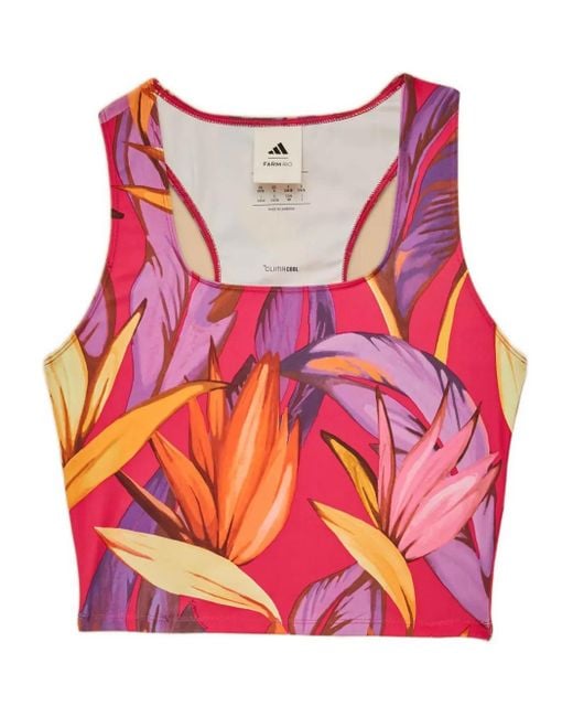 Farm Rio Pink Floral-Print Tank Top