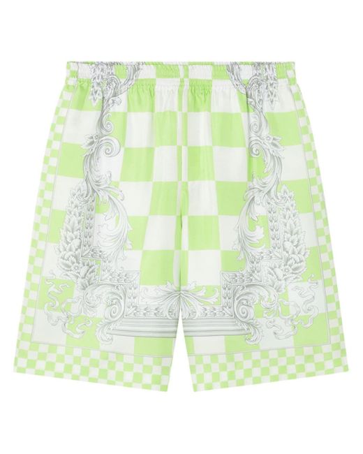 Versace Shorts Met Barokprint in het Green voor heren