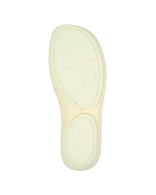 Camper Natural Right Isla Leather Sandals
