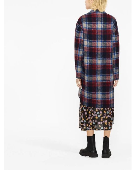 Isabel Marant Geruite Jas in het Blue