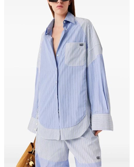 Stella McCartney Gestreept Overhemd in het Blue