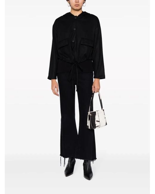 Transit Black Layered Hooded Jacket