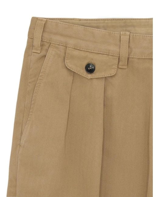 Fortela Natural Pleated Trousers for men