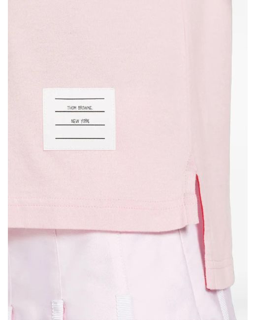 Thom Browne White Four-Bar Sleeve T-Shirt