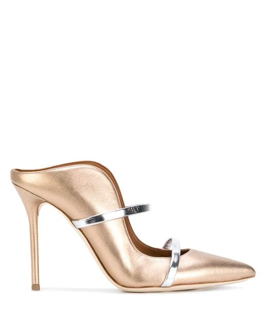 Malone Souliers Metallic Maureen Leather Mules