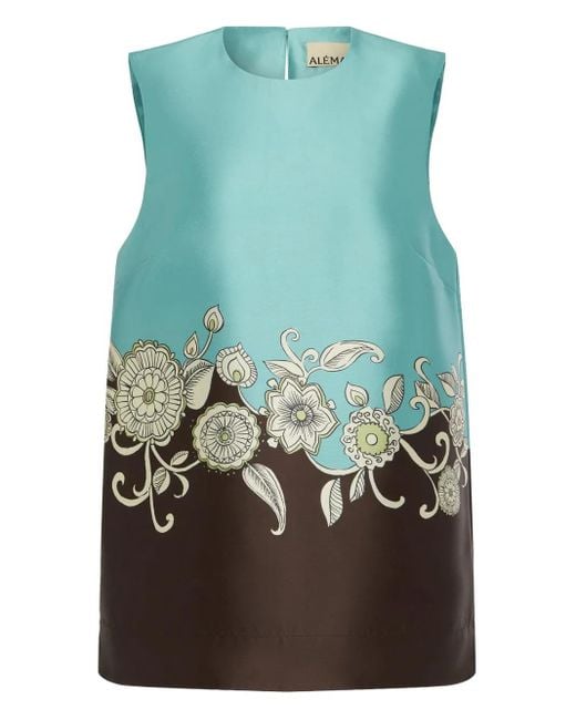 ALÉMAIS Blue Gia Mini Dress