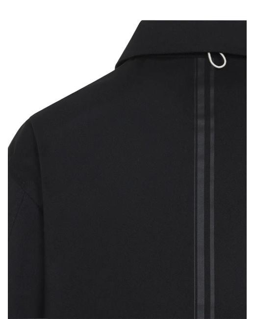 Mordecai Black Zip Tie Detail Jacket for men