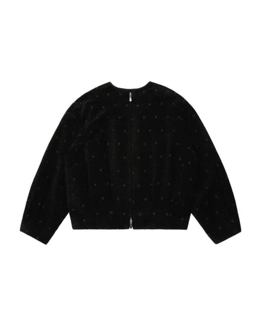 Adererror Polka-dot Pattern Jacket Black