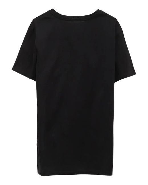 Moncler Black Double Logo Patch Cotton T-Shirt for men