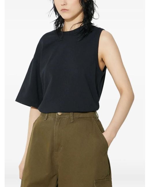 Undercover Green Asymmetric Top