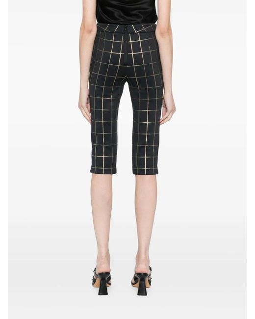 Cynthia Rowley Gray Checked Capris Shorts