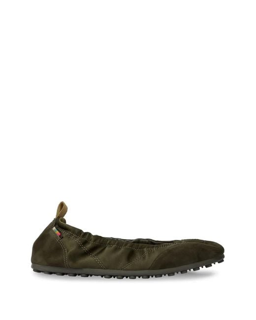 Paul Smith Green Laguna Panelled Elasticated Ballet Flats