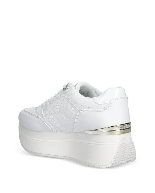 Baskets Camrio 4G À Plateforme Guess en coloris White