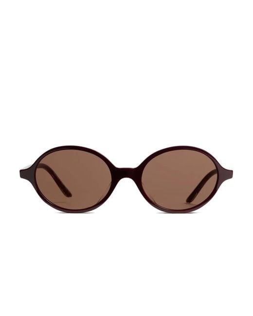 Khaite Brown Lunettes De Soleil À Monture Ovale