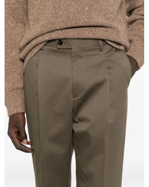 BE ABLE Gray Pleated Trousers for men