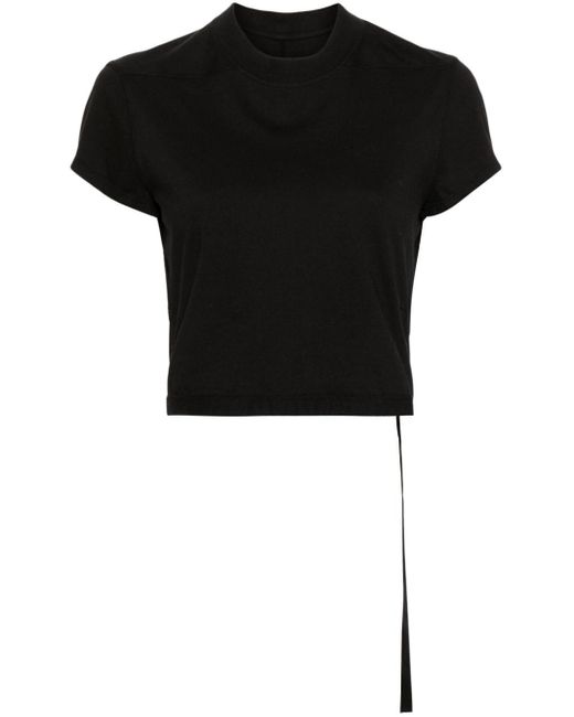 T-shirt en coton Level à coupe crop Rick Owens en coloris Black